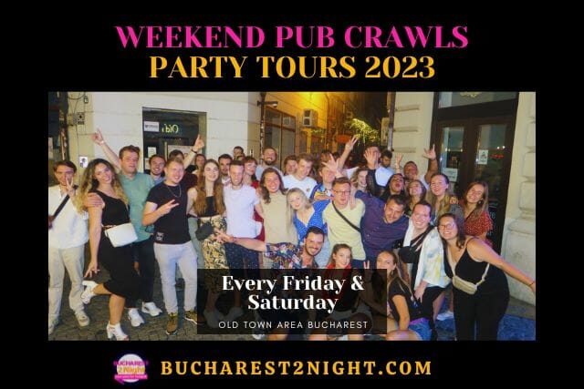 Friday Pub crawls Bucharest 2023